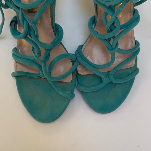 GO JANE Strappy Lace Up Round ToeStillettos - Picture 6 of 8